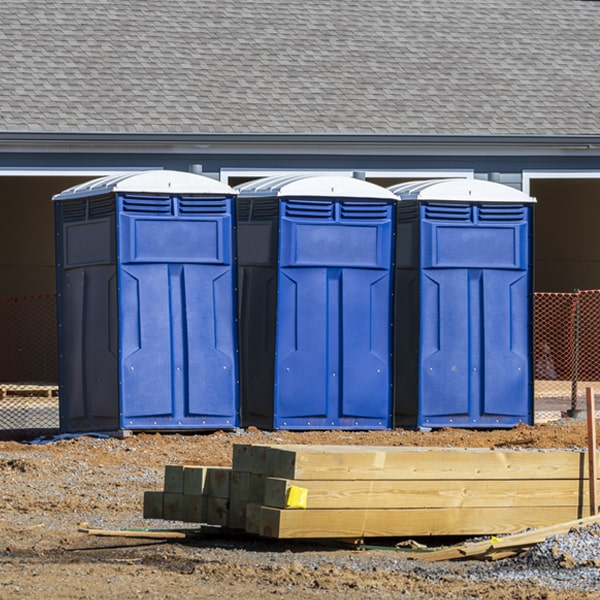 is there a specific order in which to place multiple portable toilets in New Franklin OH